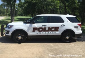Lakeside Police vehicle