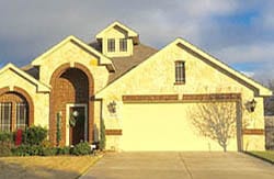 A beautiful double car steel garage door install and repaired by Action Garage Doors professionals in Midlothian Texas