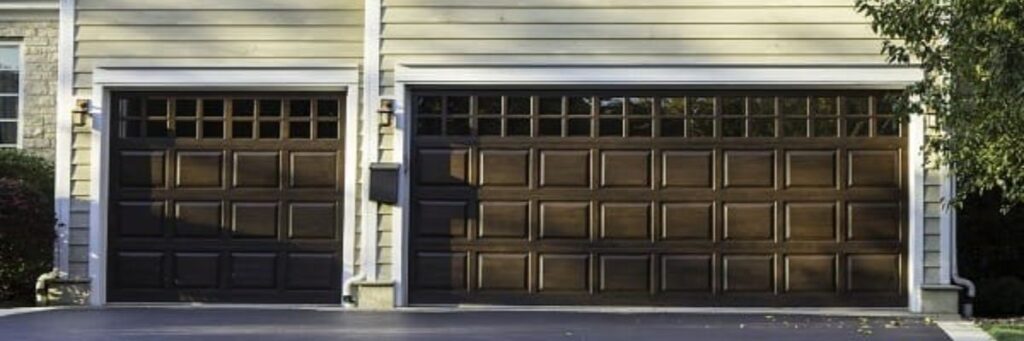 Dark Brown garage door 