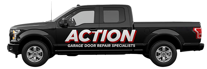 The image shows a black Ford F-150 SuperCrew pickup truck featuring a commercial vehicle wrap. The branding consists of: