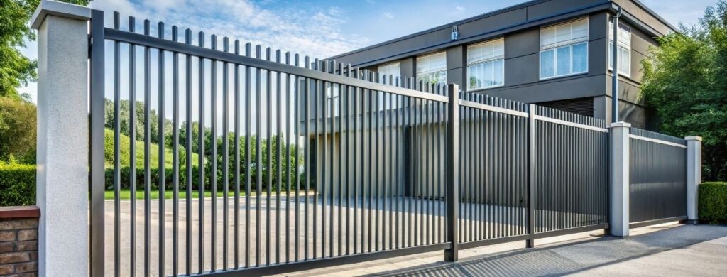 A commercial gate was installed in Northern Texas. 