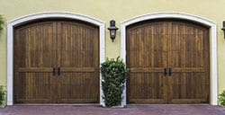 Two Single Car Steel Garage Doors