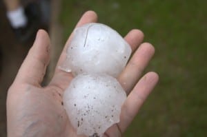 Baseball sized hail